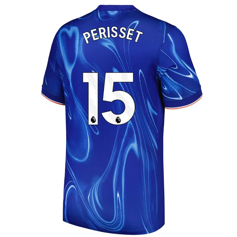 Danxen Donna Maglia Ève Périsset #15 Blu Bianco Kit Gara Home 2024/25 Maglietta
