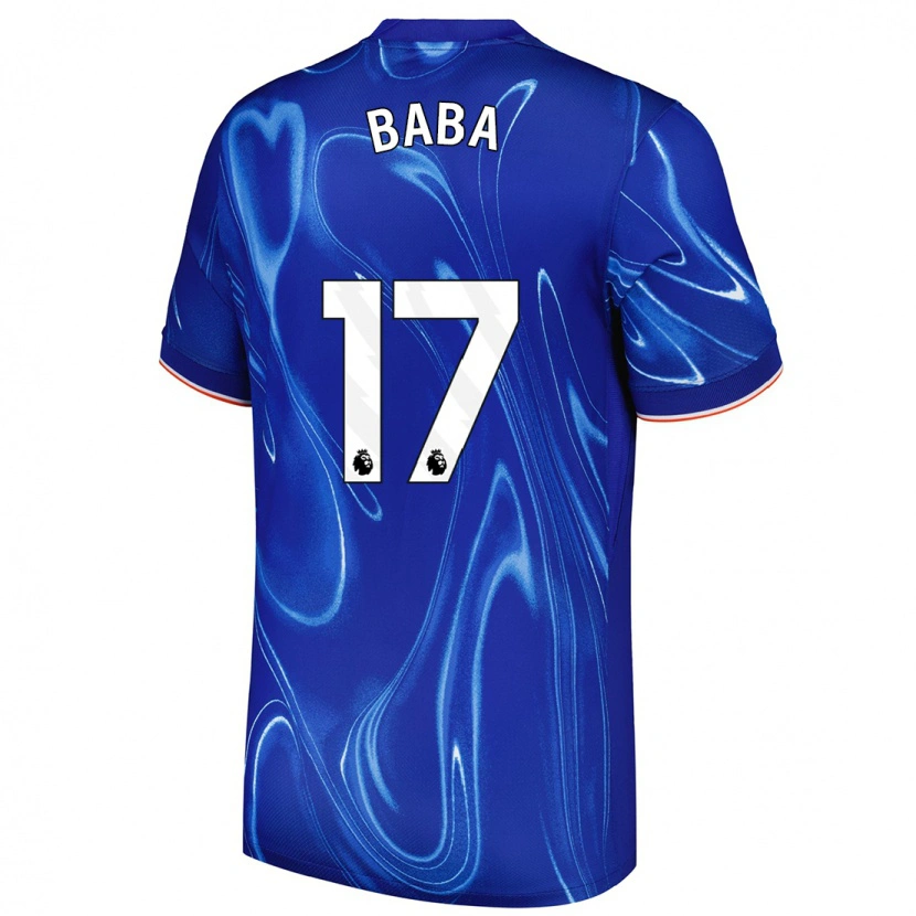 Danxen Donna Maglia Abdul-Rahman Baba #17 Blu Bianco Kit Gara Home 2024/25 Maglietta