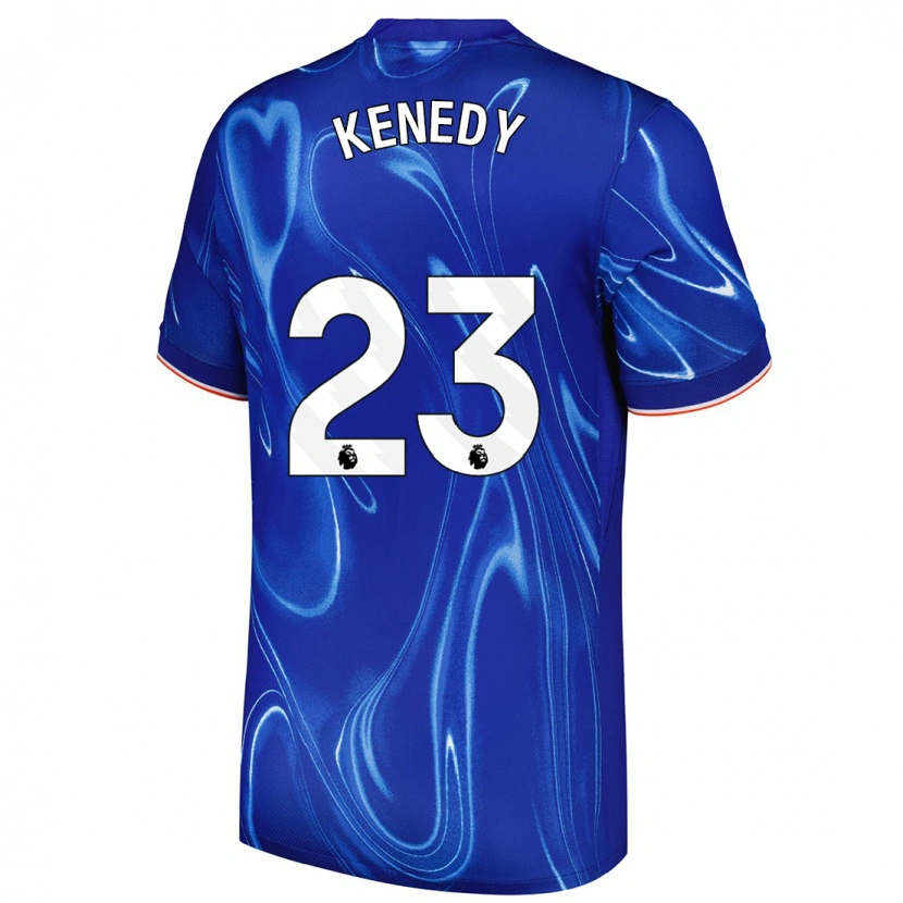 Danxen Donna Maglia Robert Kenedy #23 Blu Bianco Kit Gara Home 2024/25 Maglietta