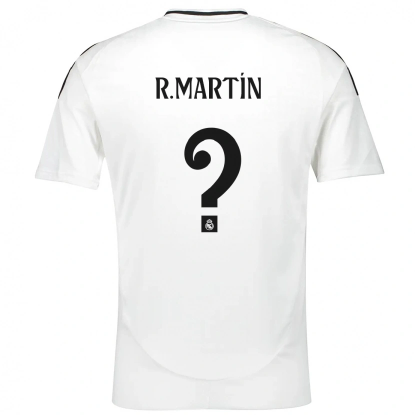 Danxen Donna Maglia Roberto Martín #0 Bianco Kit Gara Home 2024/25 Maglietta