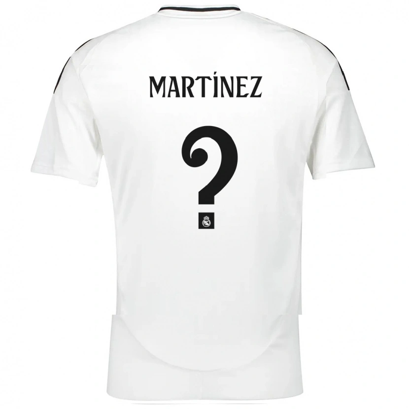Danxen Donna Maglia Antonio Martínez #0 Bianco Kit Gara Home 2024/25 Maglietta