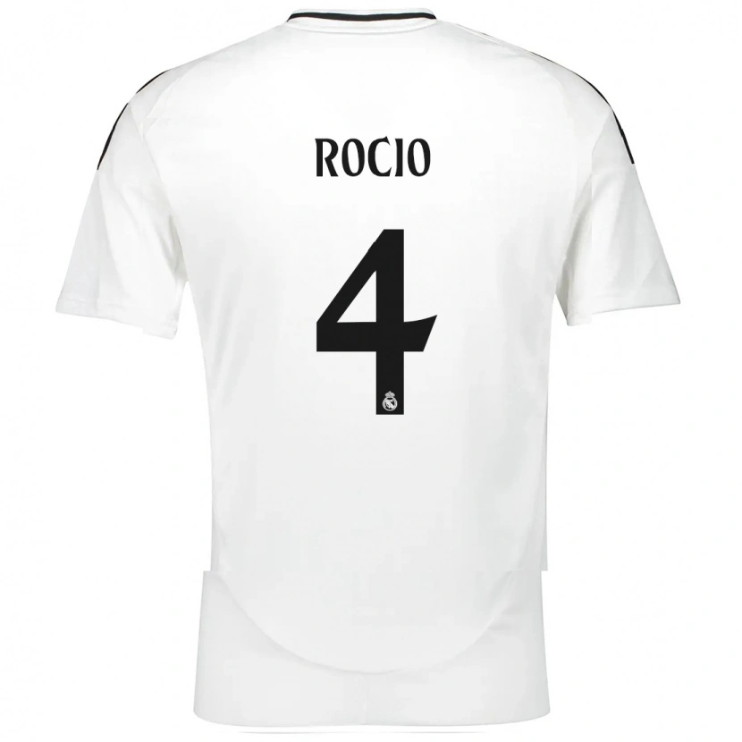 Danxen Donna Maglia Rocío Gálvez #4 Bianco Kit Gara Home 2024/25 Maglietta