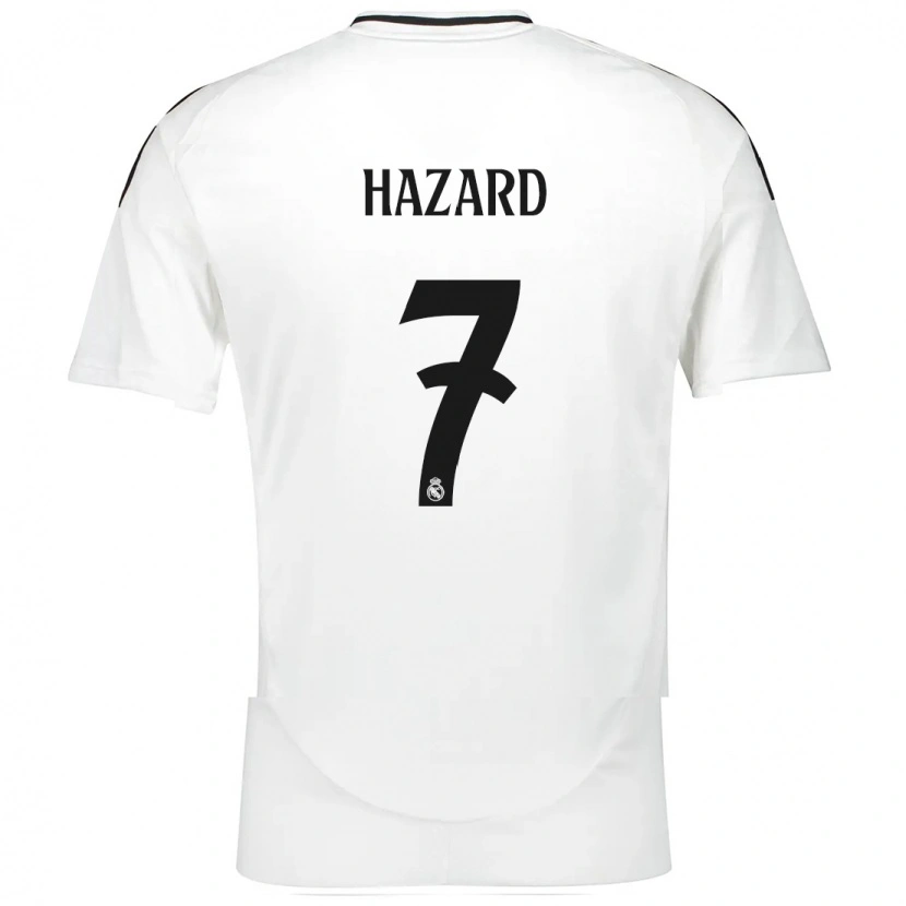 Danxen Donna Maglia Eden Hazard #7 Bianco Kit Gara Home 2024/25 Maglietta