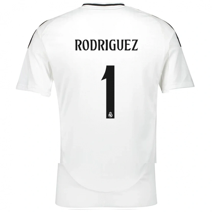 Danxen Donna Maglia Misa Rodriguez #1 Bianco Kit Gara Home 2024/25 Maglietta