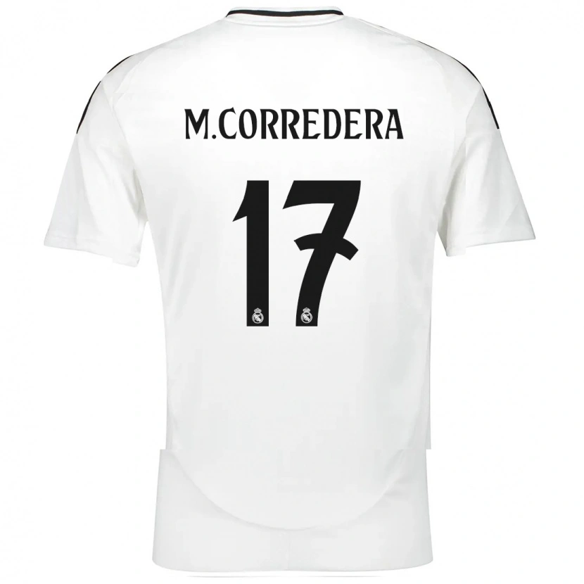 Danxen Donna Maglia Marta Corredera #17 Bianco Kit Gara Home 2024/25 Maglietta