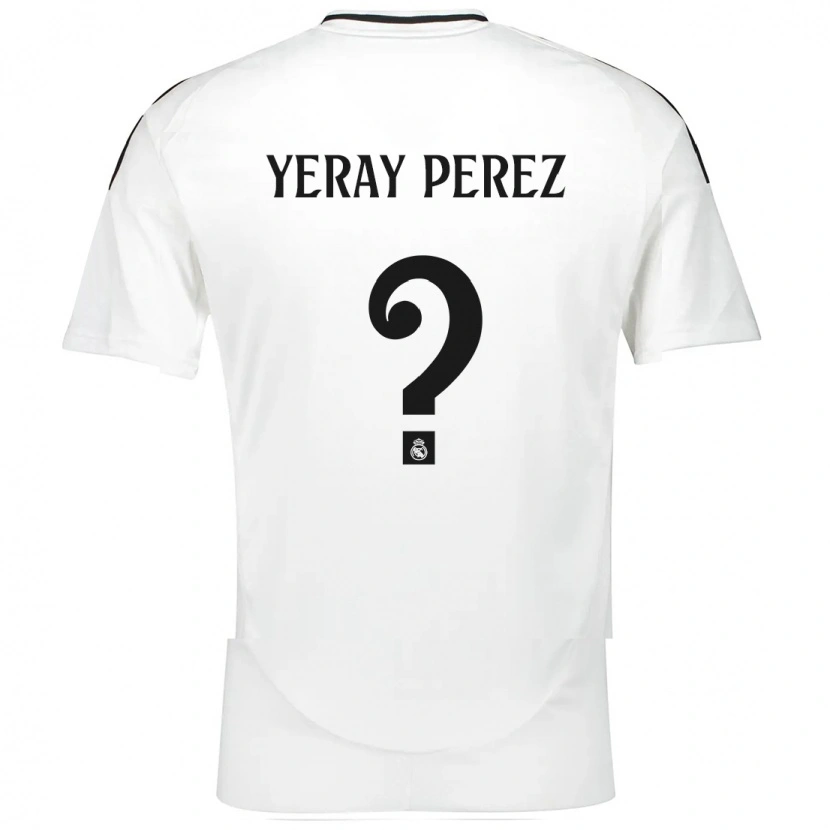 Danxen Donna Maglia Yeray Perez #0 Bianco Kit Gara Home 2024/25 Maglietta
