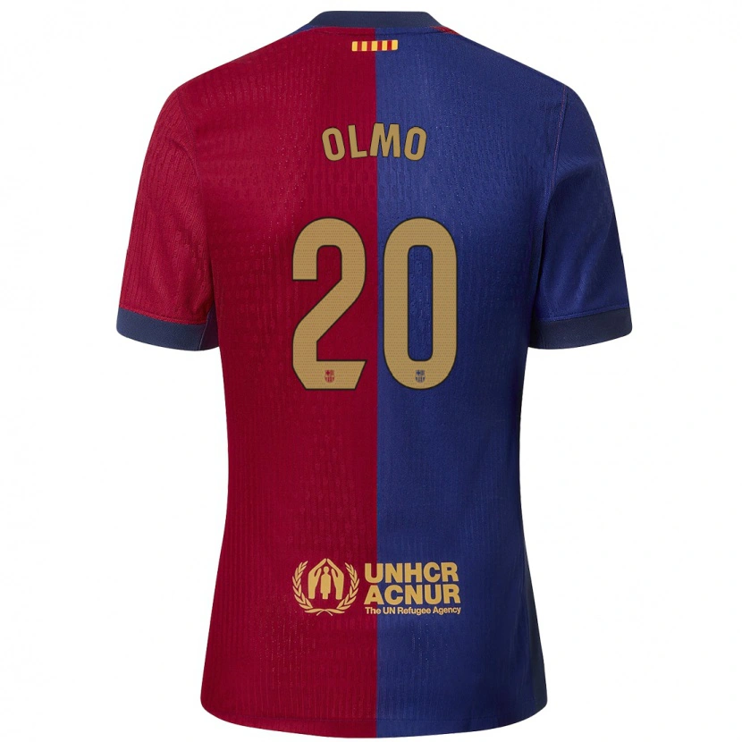 Danxen Donna Maglia Dani Olmo #20 Blu Rosso Kit Gara Home 2024/25 Maglietta