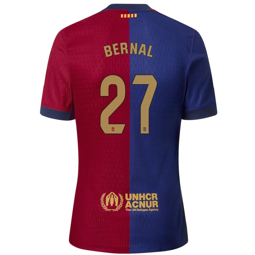 Danxen Donna Maglia Marc Bernal #27 Blu Rosso Kit Gara Home 2024/25 Maglietta