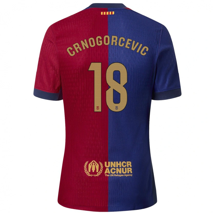 Danxen Donna Maglia Ana-Maria Crnogorcevic #18 Blu Rosso Kit Gara Home 2024/25 Maglietta