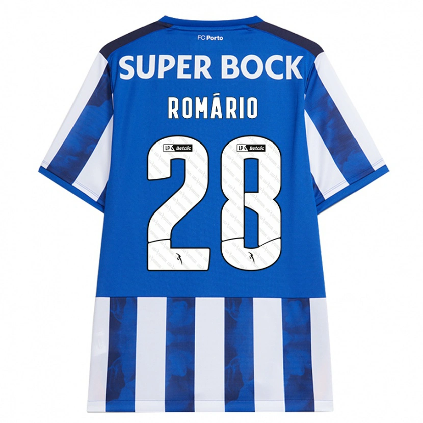 Danxen Donna Maglia Romário Baró #28 Blu Bianco Kit Gara Home 2024/25 Maglietta
