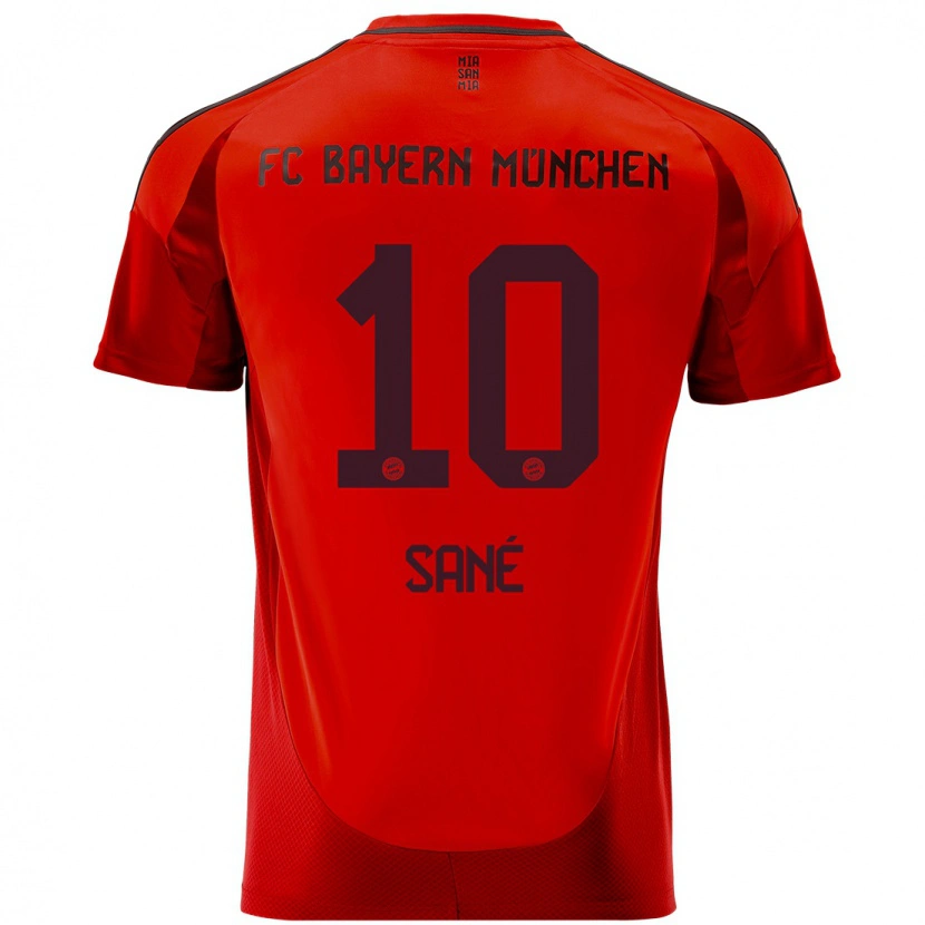 Danxen Donna Maglia Leroy Sané #10 Rosso Kit Gara Home 2024/25 Maglietta