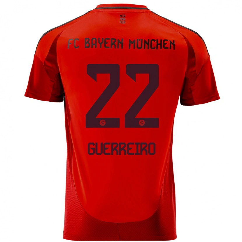 Danxen Donna Maglia Raphaël Guerreiro #22 Rosso Kit Gara Home 2024/25 Maglietta