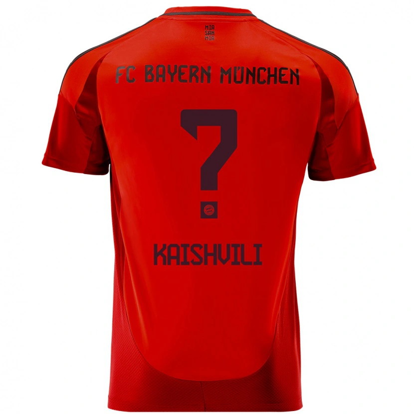 Danxen Donna Maglia Jamal Kaishvili #0 Rosso Kit Gara Home 2024/25 Maglietta