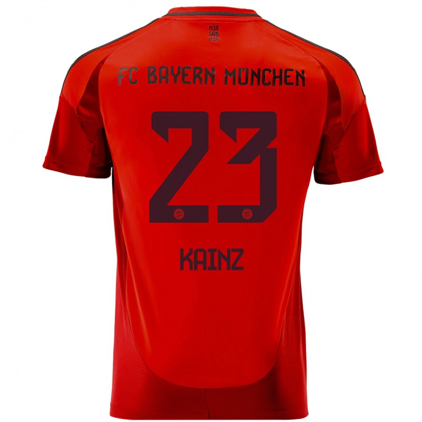 Danxen Donna Maglia Manuel Kainz #23 Rosso Kit Gara Home 2024/25 Maglietta