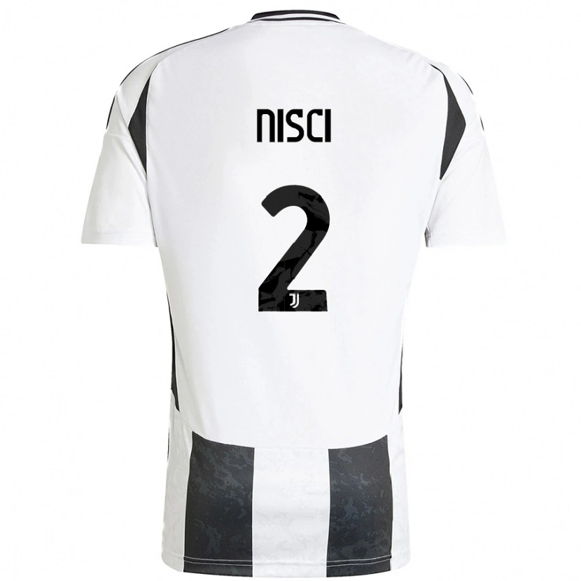 Danxen Donna Maglia Alessandro Nisci #2 Bianco Nero Kit Gara Home 2024/25 Maglietta