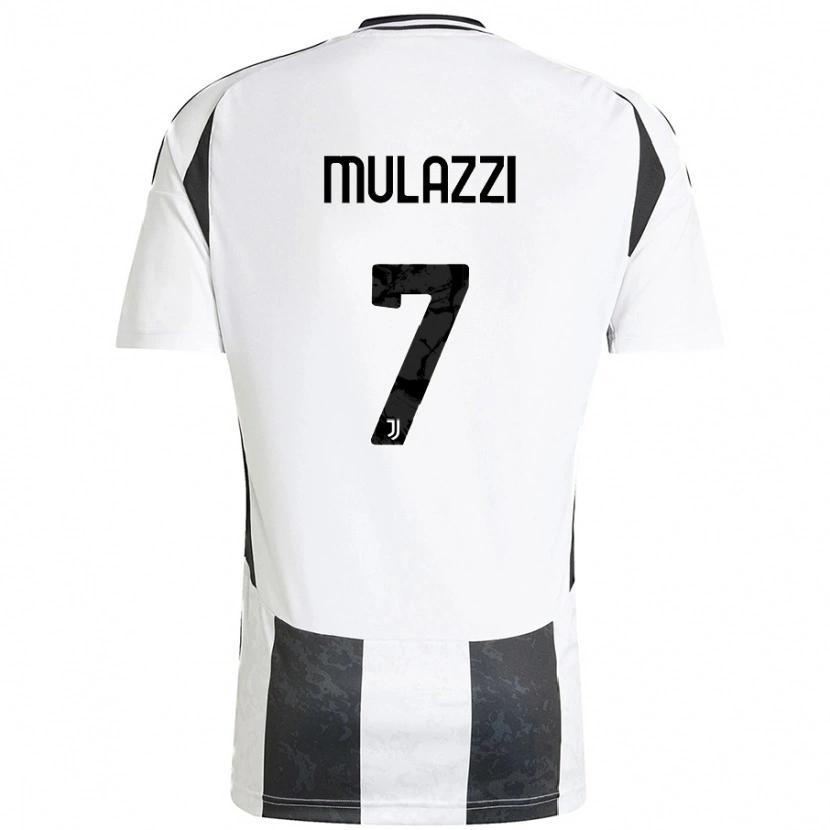 Danxen Donna Maglia Gabriele Mulazzi #7 Bianco Nero Kit Gara Home 2024/25 Maglietta