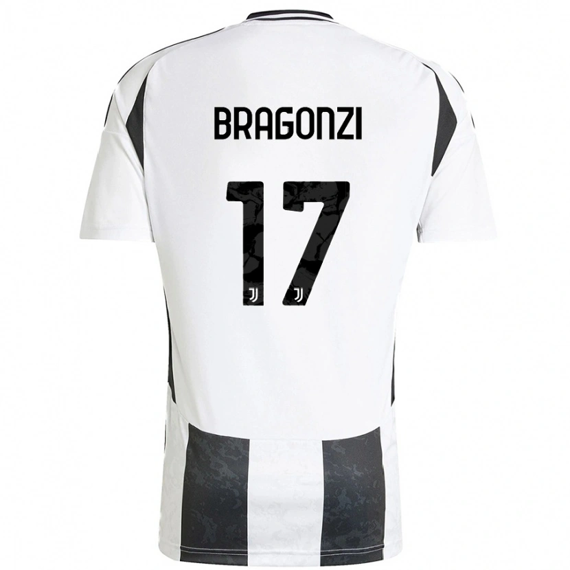 Danxen Donna Maglia Asia Bragonzi #17 Bianco Nero Kit Gara Home 2024/25 Maglietta