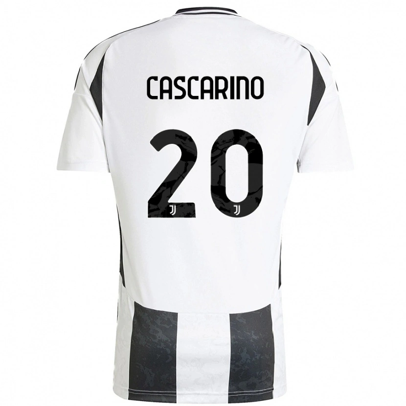 Danxen Donna Maglia Estelle Cascarino #20 Bianco Nero Kit Gara Home 2024/25 Maglietta