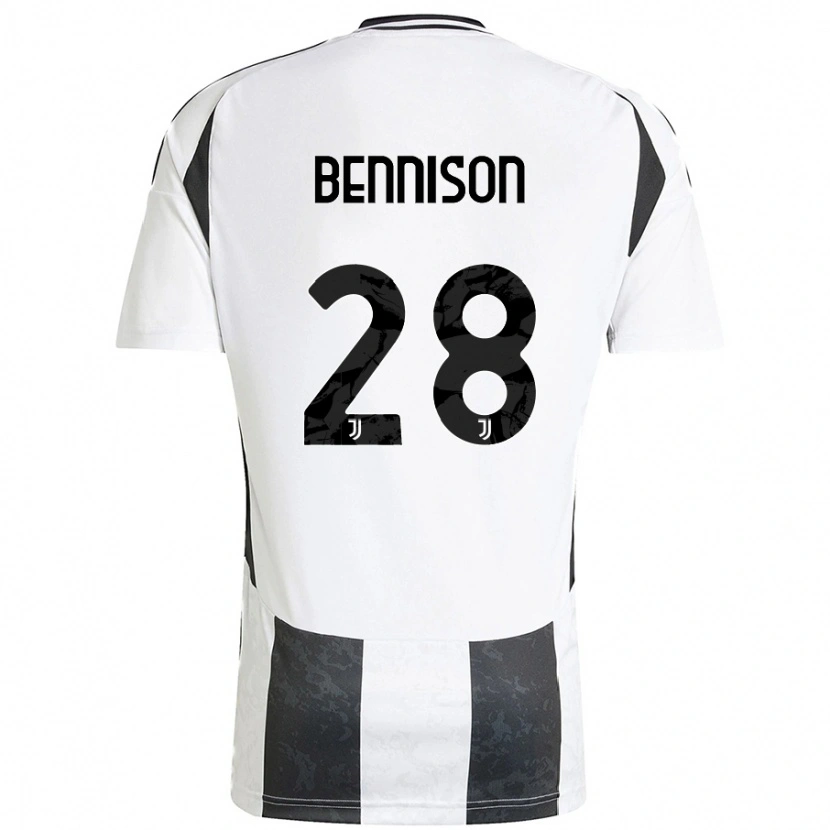 Danxen Donna Maglia Hanna Bennison #28 Bianco Nero Kit Gara Home 2024/25 Maglietta