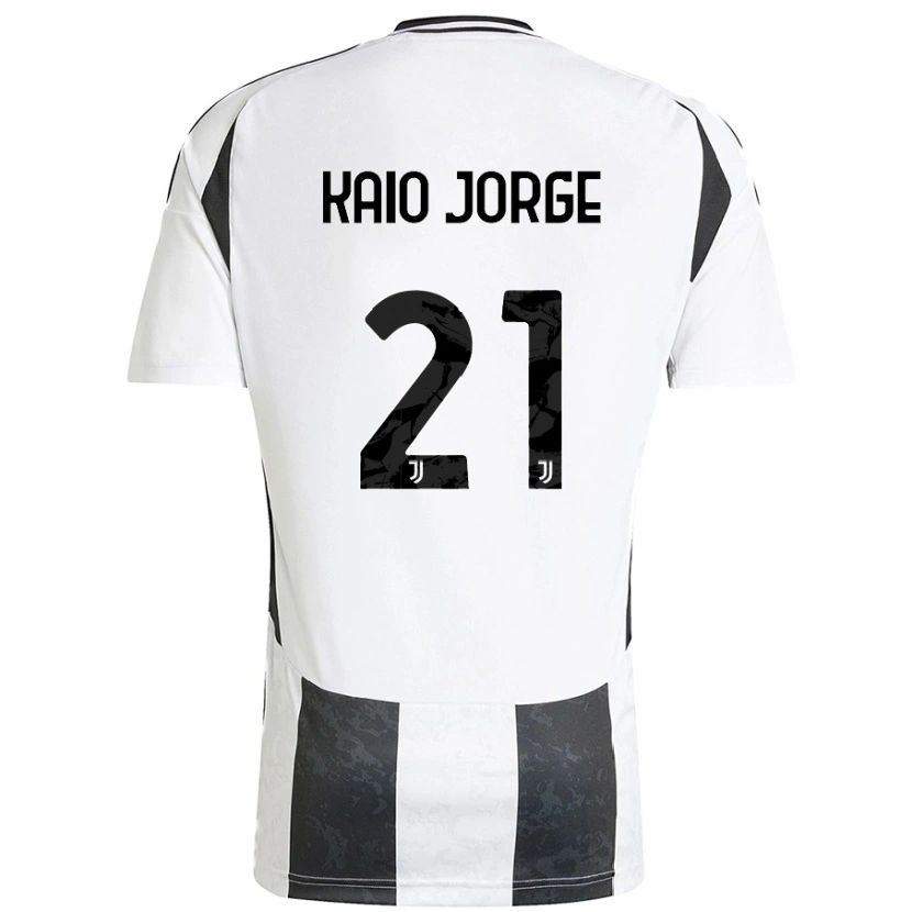 Danxen Donna Maglia Kaio Jorge #21 Bianco Nero Kit Gara Home 2024/25 Maglietta