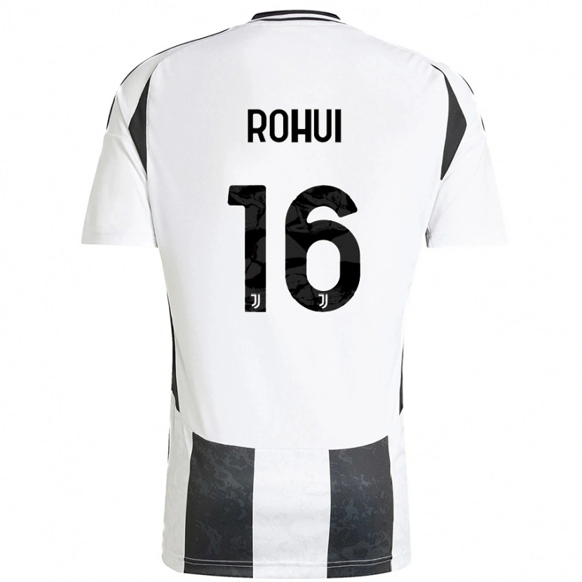 Danxen Donna Maglia Jonas Rohui #16 Bianco Nero Kit Gara Home 2024/25 Maglietta