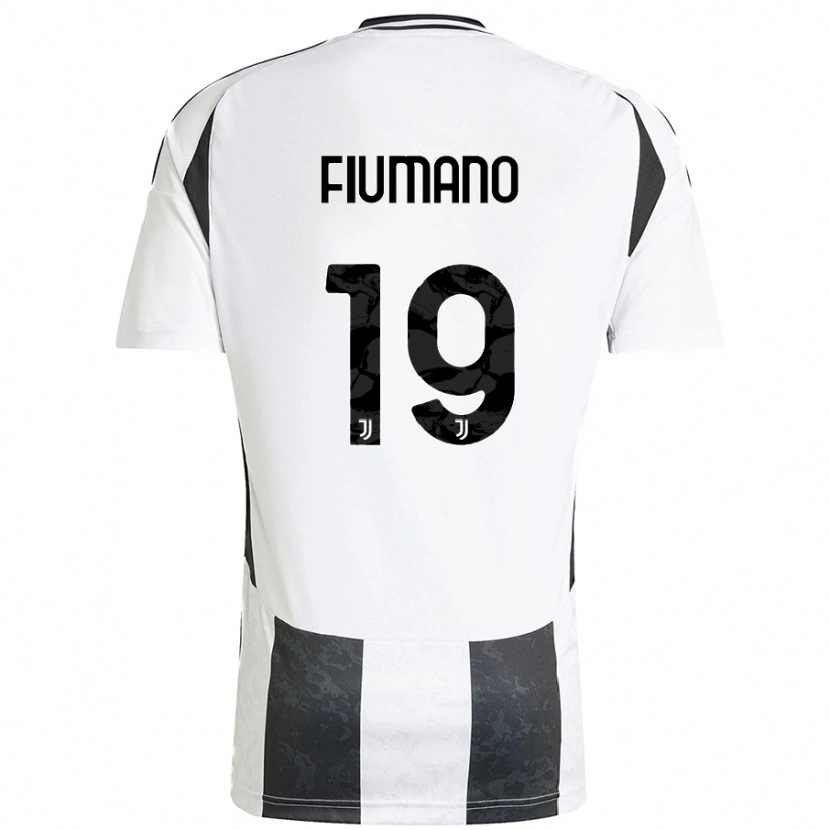 Danxen Donna Maglia Filippo Fiumano #19 Bianco Nero Kit Gara Home 2024/25 Maglietta