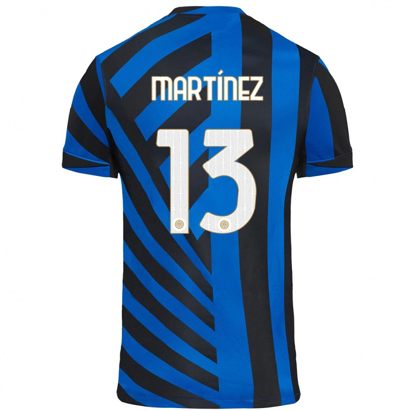 Danxen Donna Maglia Josep Martínez #13 Blu Nero Kit Gara Home 2024/25 Maglietta
