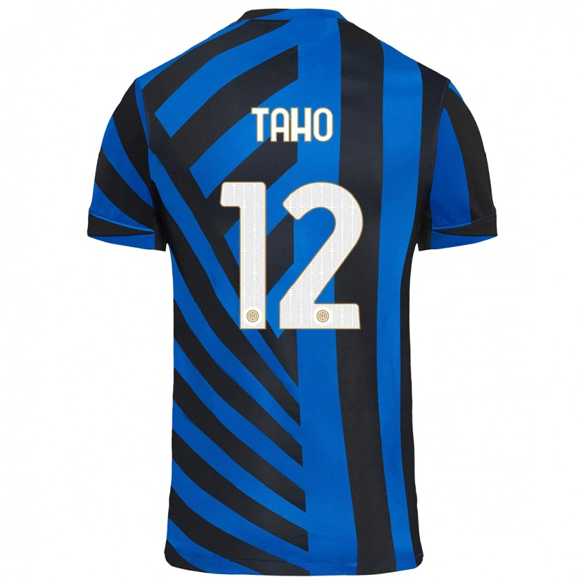 Danxen Donna Maglia Alain Taho #12 Blu Nero Kit Gara Home 2024/25 Maglietta