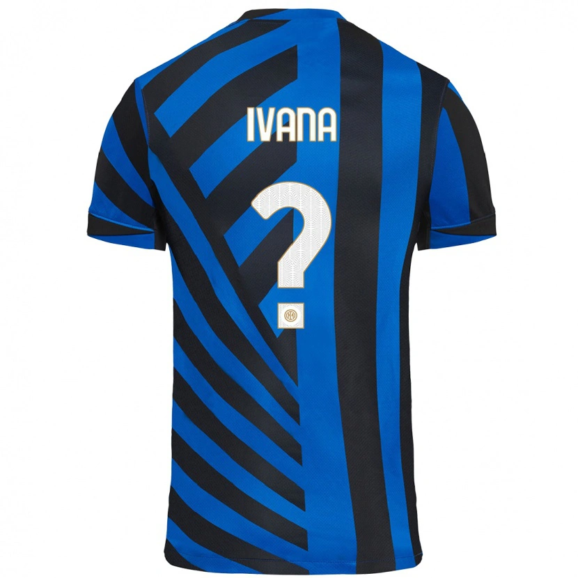 Danxen Donna Maglia Ivana Andrés #0 Blu Nero Kit Gara Home 2024/25 Maglietta