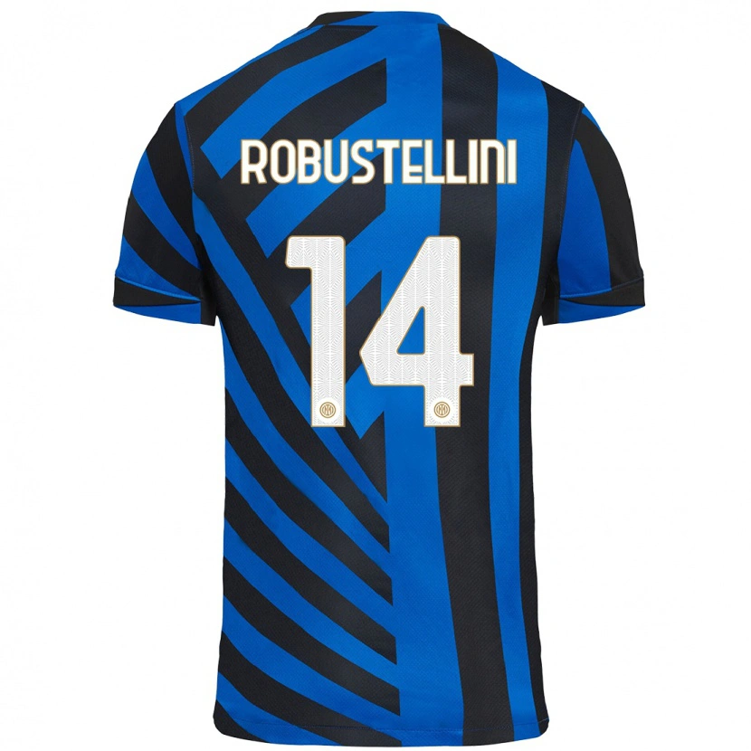 Danxen Donna Maglia Chiara Robustellini #14 Blu Nero Kit Gara Home 2024/25 Maglietta