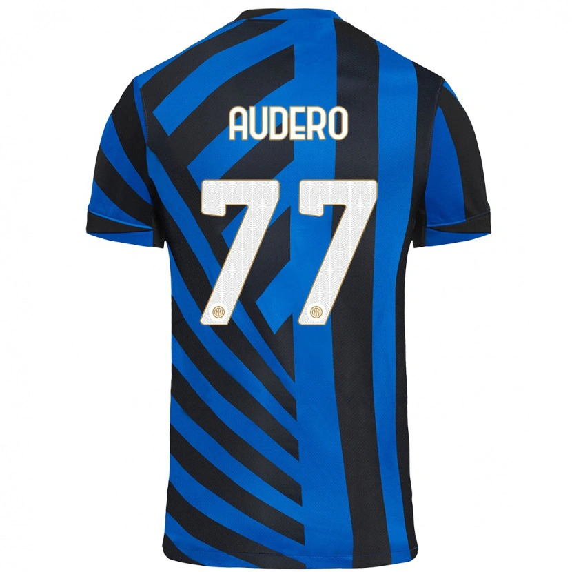 Danxen Donna Maglia Emil Audero #77 Blu Nero Kit Gara Home 2024/25 Maglietta