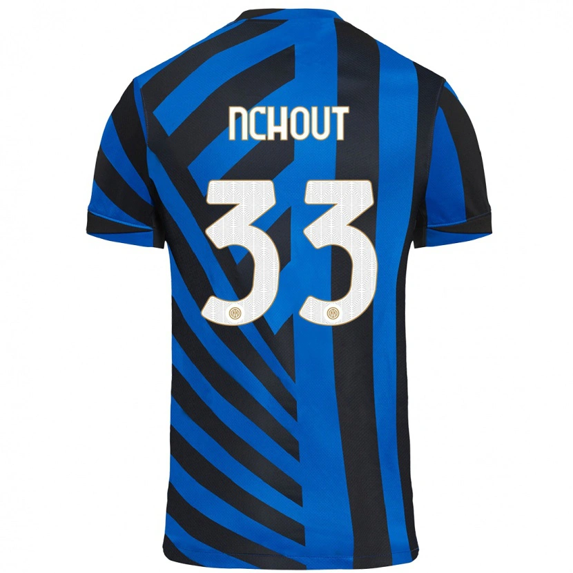 Danxen Donna Maglia Ajara Nchout #33 Blu Nero Kit Gara Home 2024/25 Maglietta