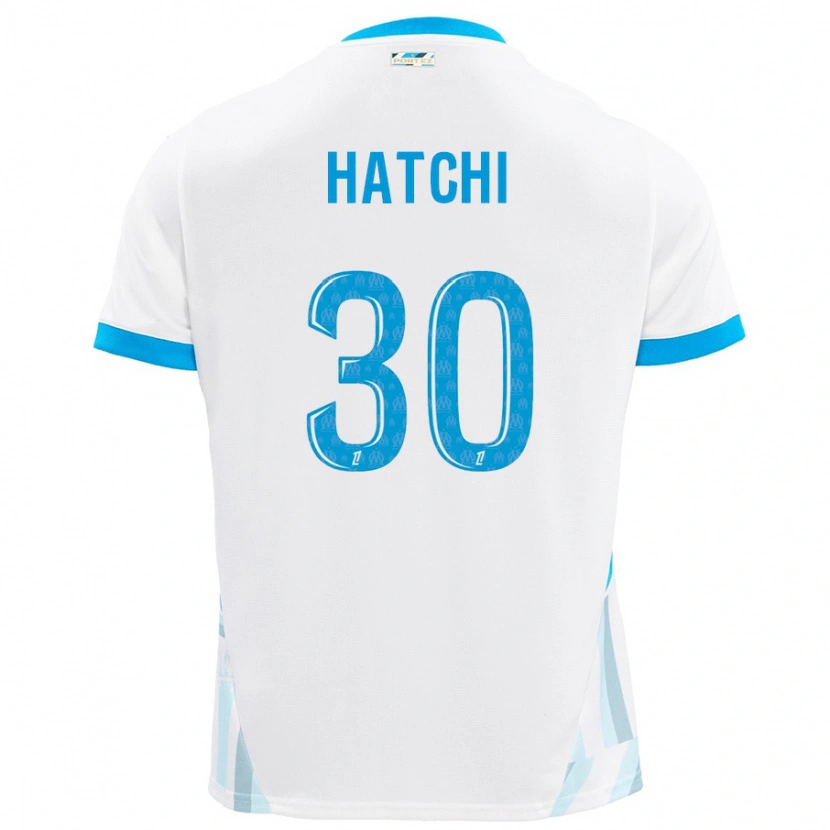 Danxen Donna Maglia Anaïs Hatchi #30 Bianco Azzurro Kit Gara Home 2024/25 Maglietta