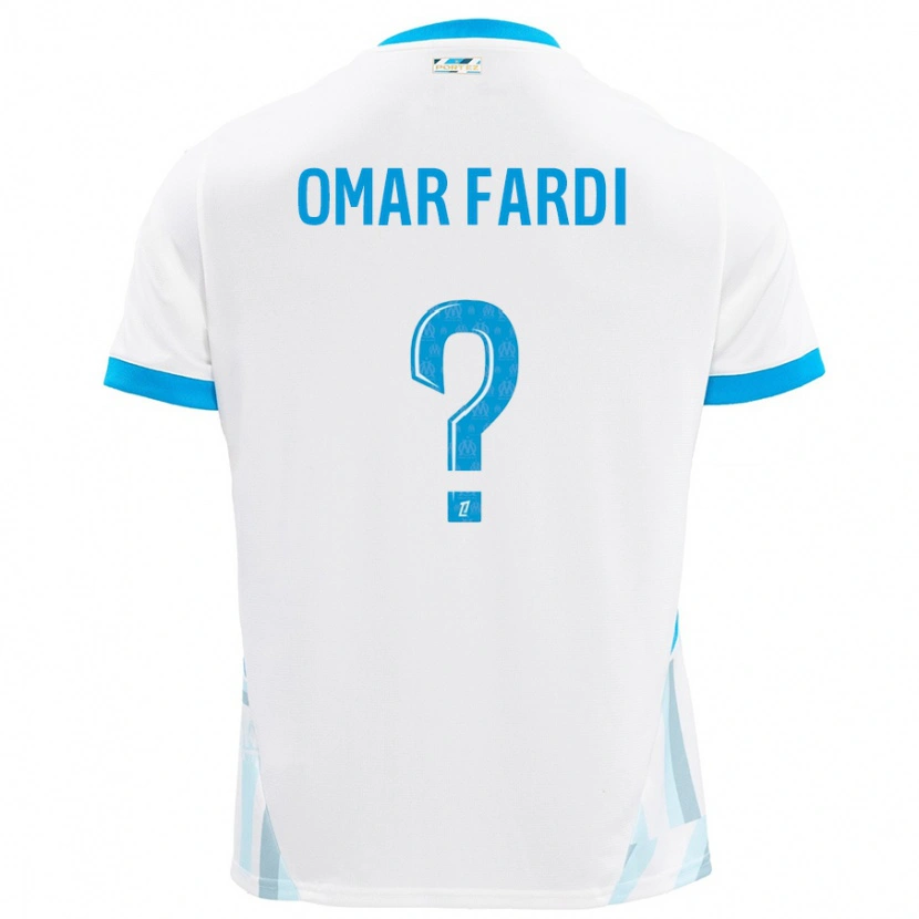 Danxen Donna Maglia El Omar Fardi #0 Bianco Azzurro Kit Gara Home 2024/25 Maglietta