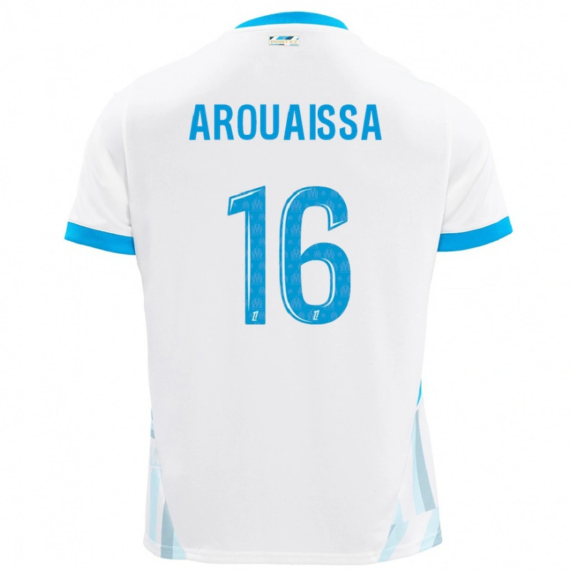 Danxen Donna Maglia Ines Arouaissa #16 Bianco Azzurro Kit Gara Home 2024/25 Maglietta