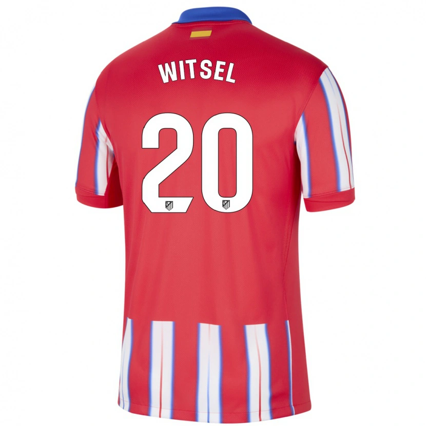 Danxen Donna Maglia Axel Witsel #20 Rosso Bianco Blu Kit Gara Home 2024/25 Maglietta
