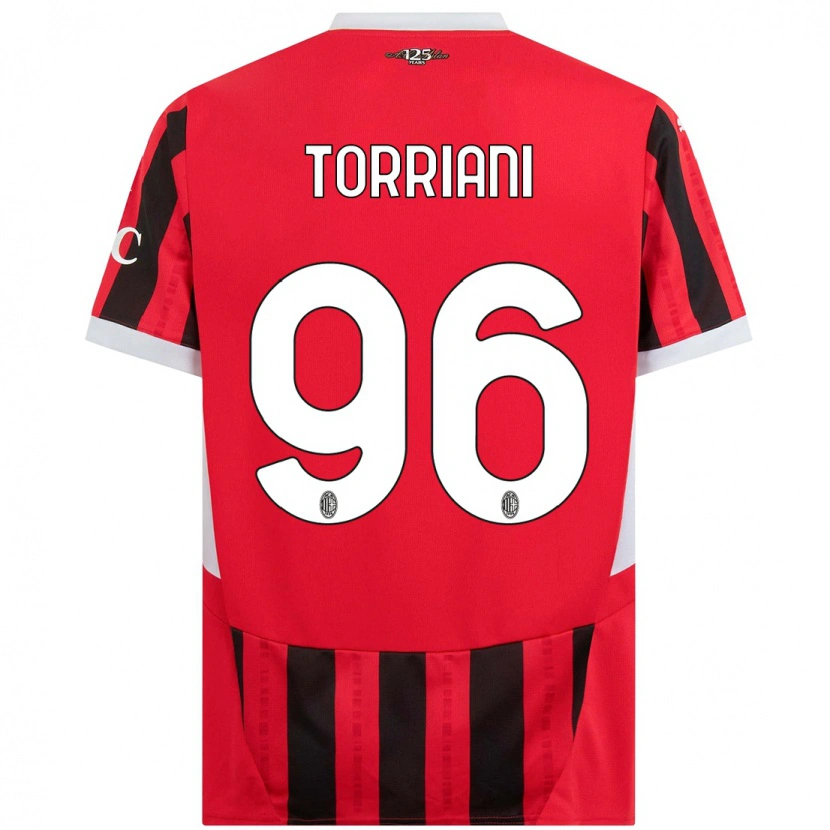 Danxen Donna Maglia Lorenzo Torriani #96 Rosso Nero Kit Gara Home 2024/25 Maglietta