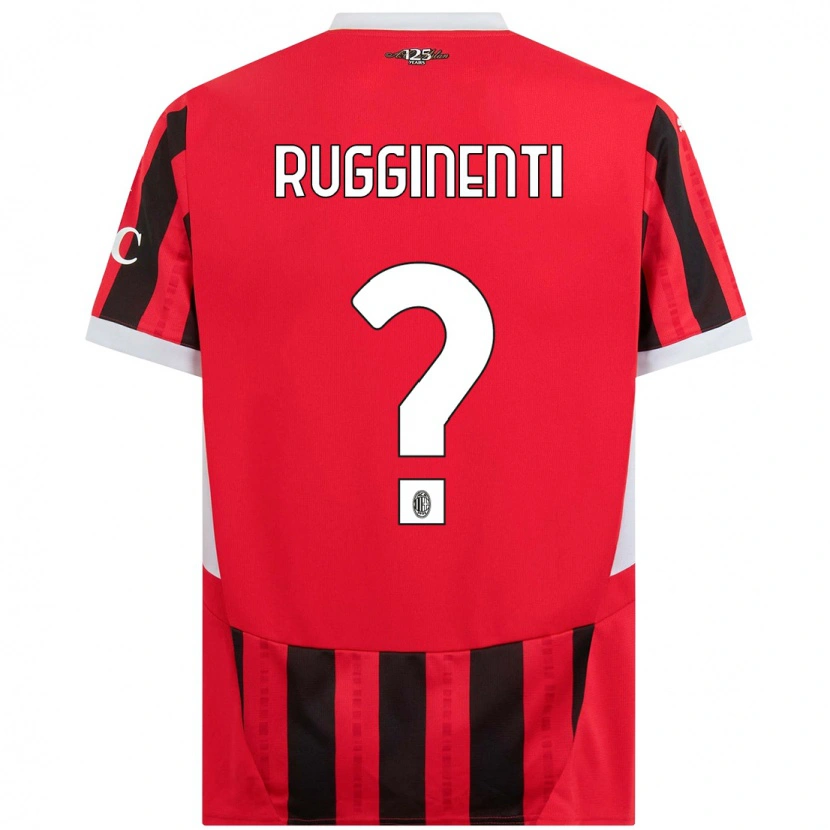 Danxen Donna Maglia Omar Rugginenti #0 Rosso Nero Kit Gara Home 2024/25 Maglietta