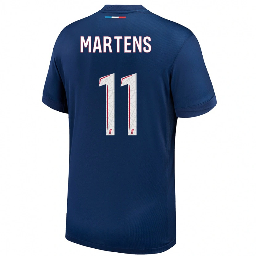 Danxen Donna Maglia Lieke Martens #11 Blu Navy Bianco Kit Gara Home 2024/25 Maglietta