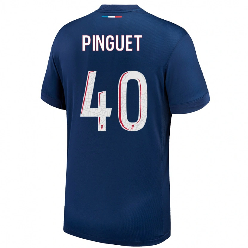 Danxen Donna Maglia Alice Pinguet #40 Blu Navy Bianco Kit Gara Home 2024/25 Maglietta