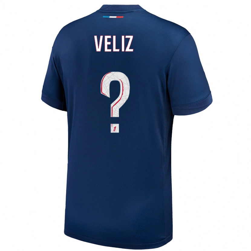 Danxen Donna Maglia Nehemiah Fernandez Veliz #0 Blu Navy Bianco Kit Gara Home 2024/25 Maglietta