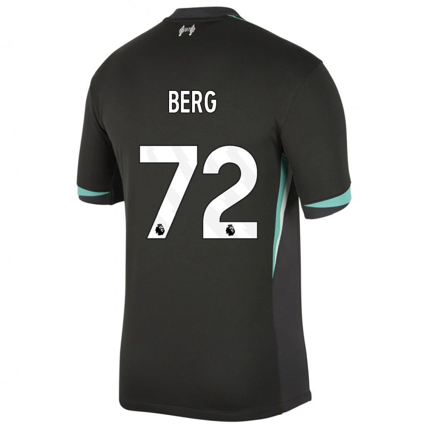 Danxen Donna Maglia Sepp Van Den Berg #72 Nero Antracite Bianco Kit Gara Away 2024/25 Maglietta