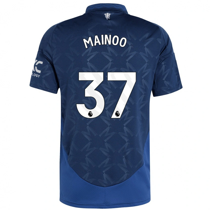 Danxen Donna Maglia Kobbie Mainoo #37 Indaco Kit Gara Away 2024/25 Maglietta