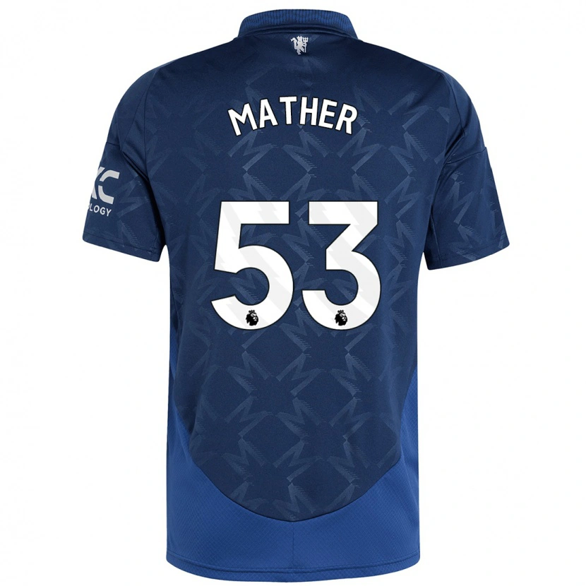 Danxen Donna Maglia Sam Mather #53 Indaco Kit Gara Away 2024/25 Maglietta
