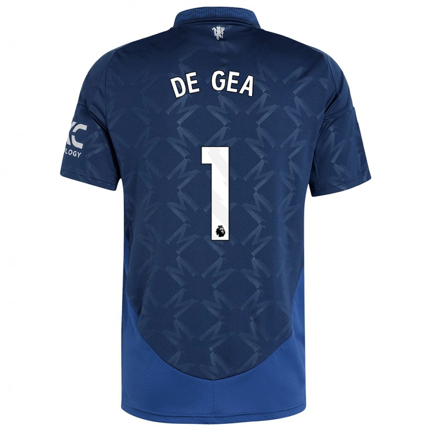 Danxen Donna Maglia David De Gea #1 Indaco Kit Gara Away 2024/25 Maglietta
