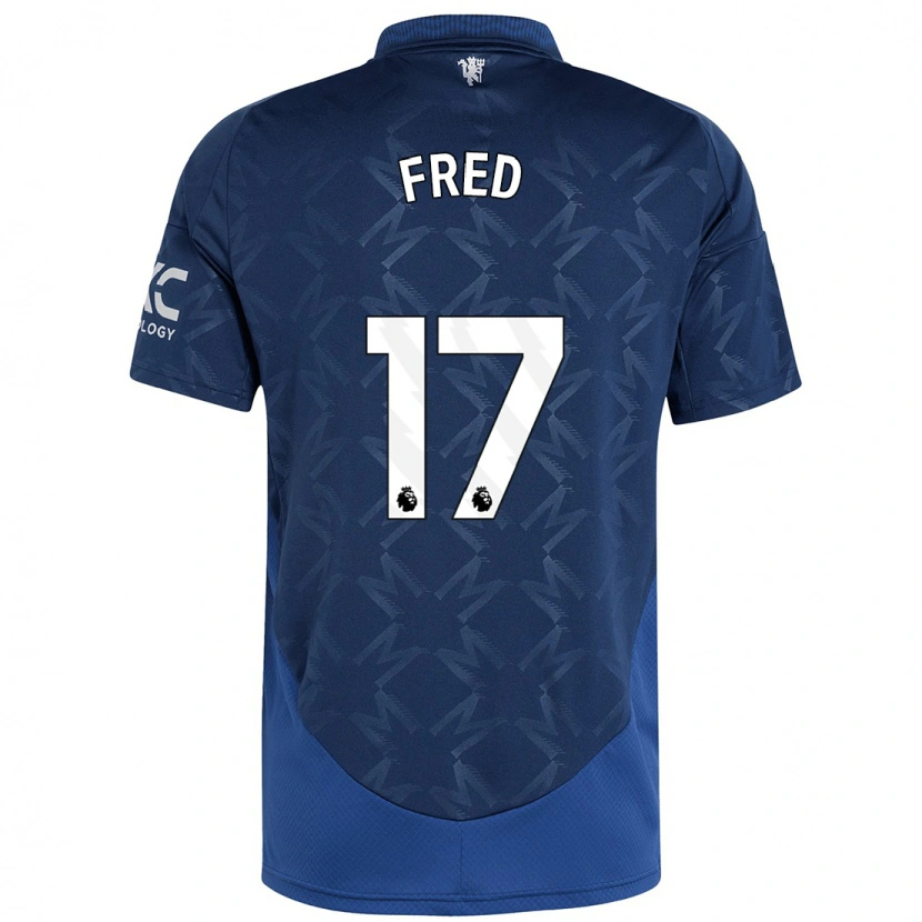 Danxen Donna Maglia Fred #17 Indaco Kit Gara Away 2024/25 Maglietta