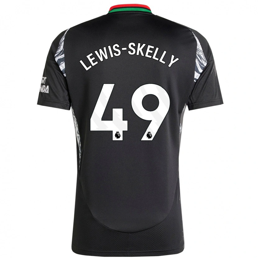 Danxen Donna Maglia Myles Lewis-Skelly #49 Nero Kit Gara Away 2024/25 Maglietta