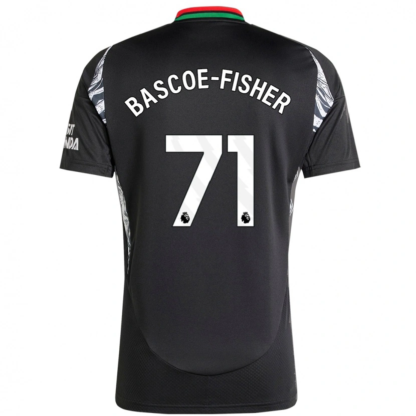 Danxen Donna Maglia Jakai Bascoe-Fisher #71 Nero Kit Gara Away 2024/25 Maglietta