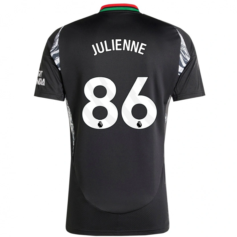Danxen Donna Maglia Theo Julienne #86 Nero Kit Gara Away 2024/25 Maglietta