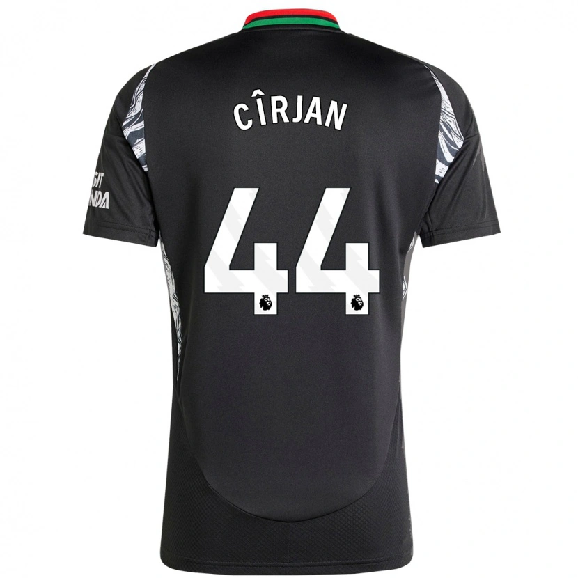 Danxen Donna Maglia Catalin Cîrjan #44 Nero Kit Gara Away 2024/25 Maglietta